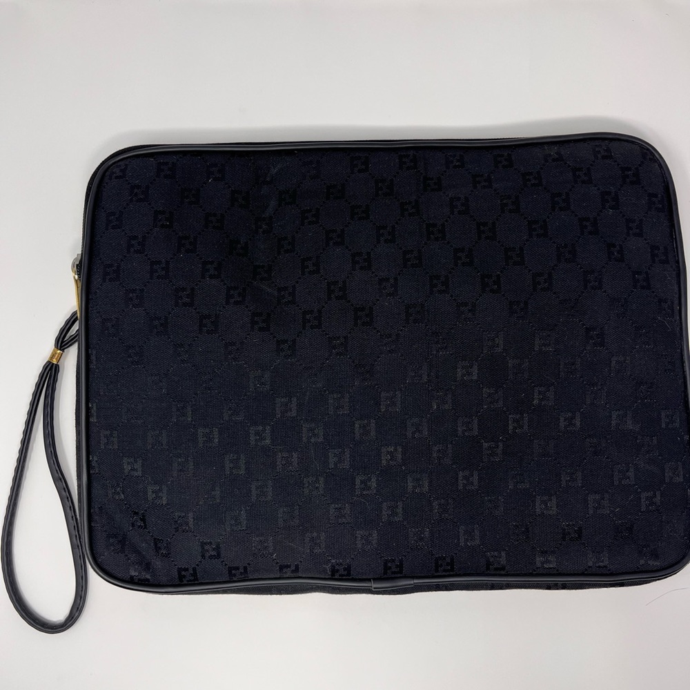 Black Fendi Laptop Case, Aesthetic, Boujee, Classy, Designer